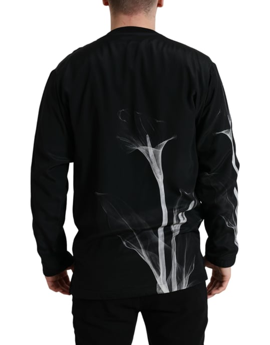 Sudadera de Manga Larga con Cuello Redondo Estampado de Lirio Calla - Image 3