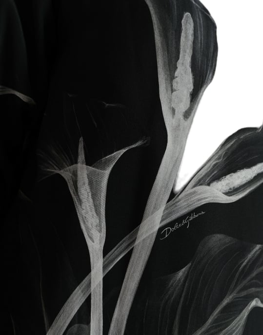 Sudadera de Manga Larga con Cuello Redondo Estampado de Lirio Calla - Image 5
