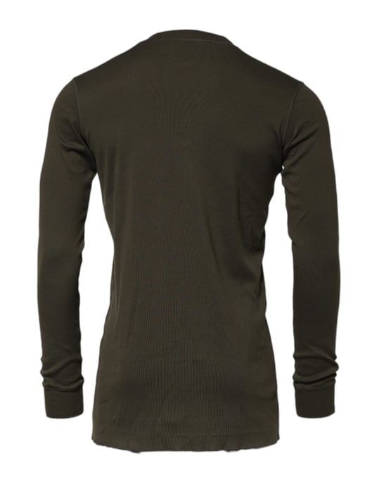 Camisa de manga larga con cuello redondo - Image 4