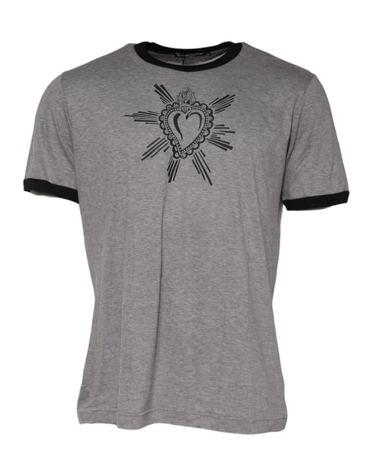Camiseta con gráfico de corazón y ribete - Image 3