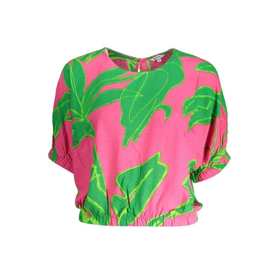 Camiseta de Lino Impresa de Manga Corta - Image 1