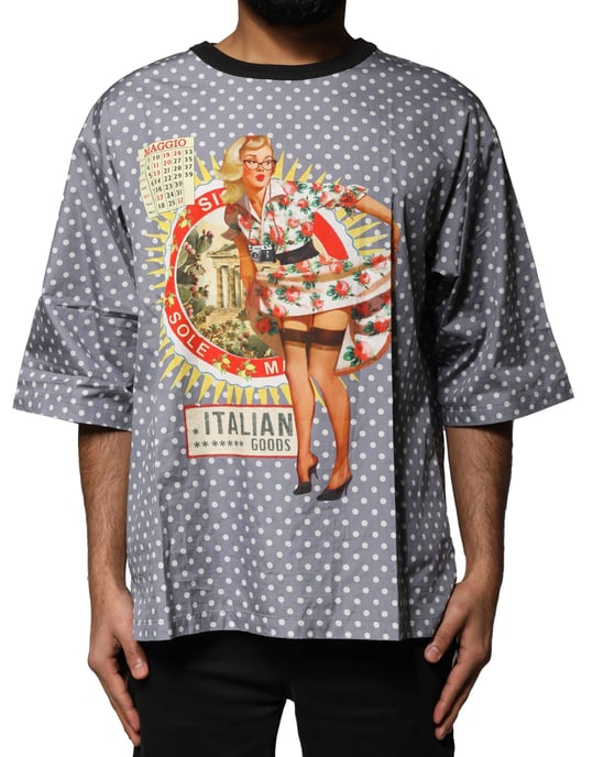 Camiseta Gráfica Recortada con Lunares - Image 2