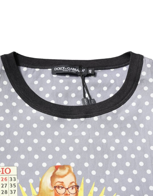 Camiseta Gráfica Recortada con Lunares - Image 5
