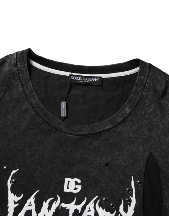 Camiseta Gráfica de Leopardo Desgastada - Image 6