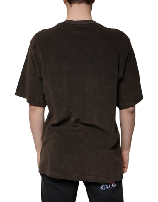Camiseta de bolsillo de toalla marrón - Image 4