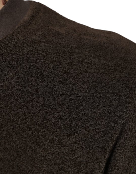 Camiseta de bolsillo de toalla marrón - Image 6