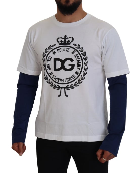 Camiseta de Manga Larga Blanca Dg Crest - Image 5