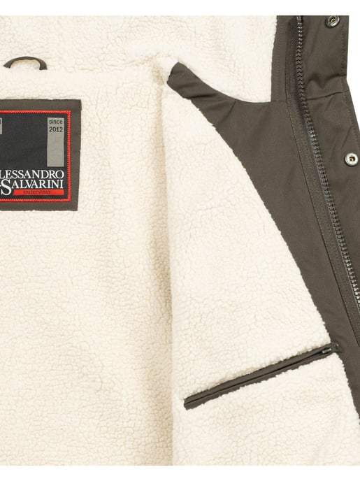 Parka de invierno para hombre Alessandro Salvarini con forro de peluche y capucha - Image 5