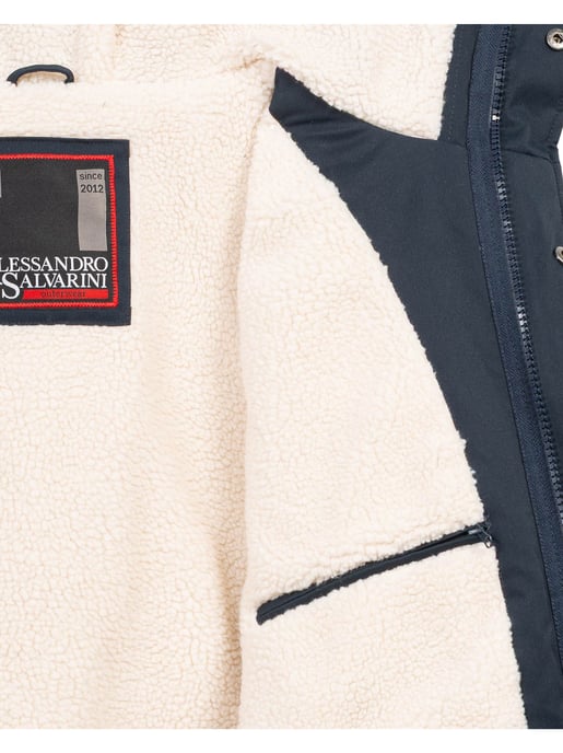 Parka de invierno para hombre Alessandro Salvarini con forro de peluche y capucha - Image 5