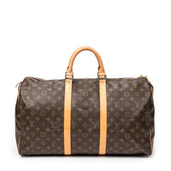 Louis Vuitton Keepall 50 en Marrón Lona recubierta - Image 1
