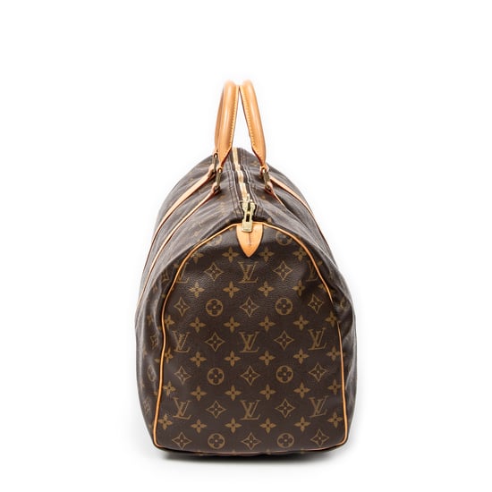Louis Vuitton Keepall 50 en Marrón Lona recubierta - Image 3
