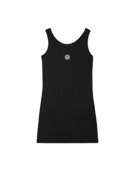 Jersey Rib Tank Top Mini Dress - Image 1