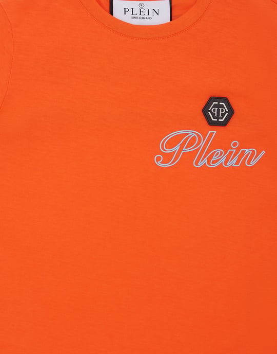 Jersey T-Shirt Round Neck Ss Italic Plein - Image 2