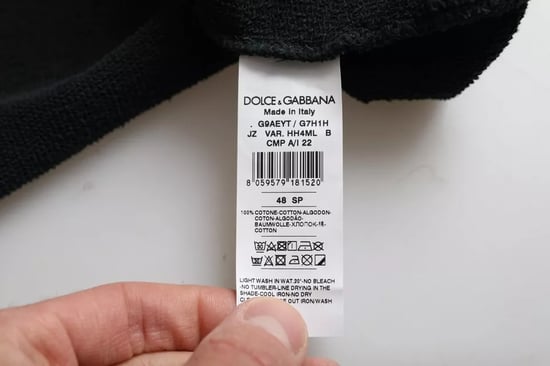 Sudadera corta con capucha de Dolce Gabbana de mangas cortas - Image 5