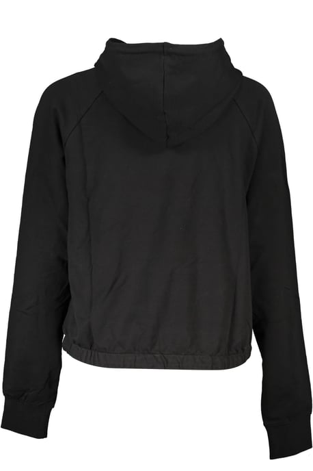 Sudadera recortada negra - Image 2
