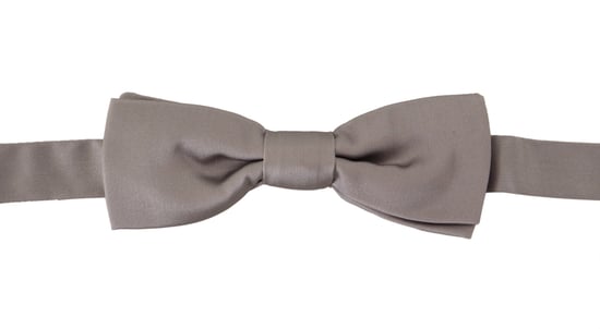 Pajarita de Seda Gris - Image 4