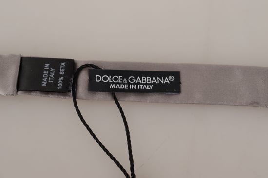Pajarita de Seda Gris - Image 5
