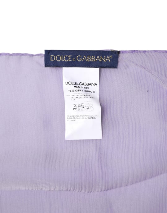 Pañuelo de Seda Morado Ligero - Image 6