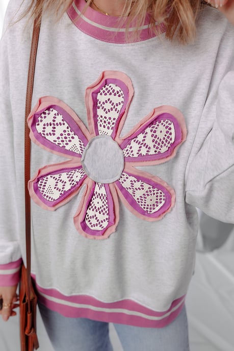 Sudadera con Apliques Florales - Image 4