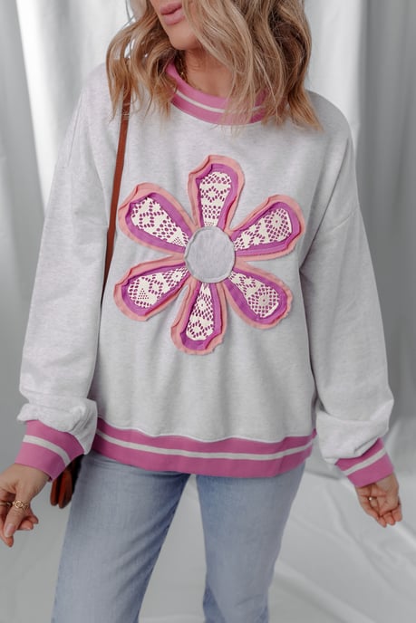 Sudadera con Apliques Florales - Image 5