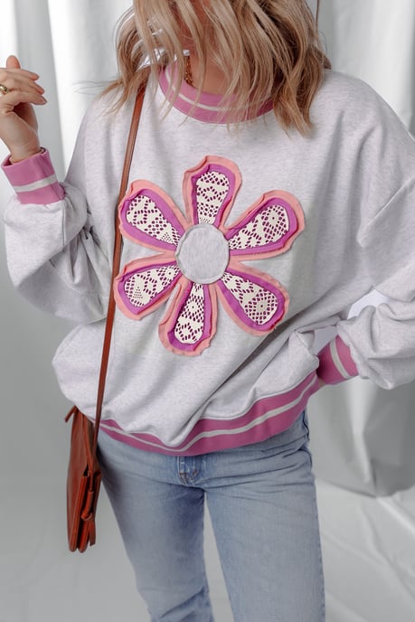 Sudadera con Apliques Florales - Image 6