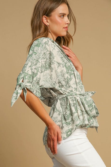 Camisa de boton con estampado Toile - Image 2