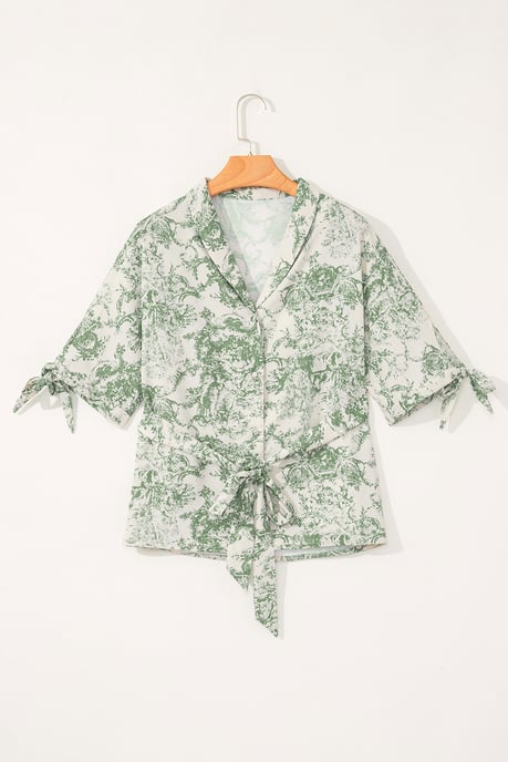 Camisa de boton con estampado Toile - Image 4