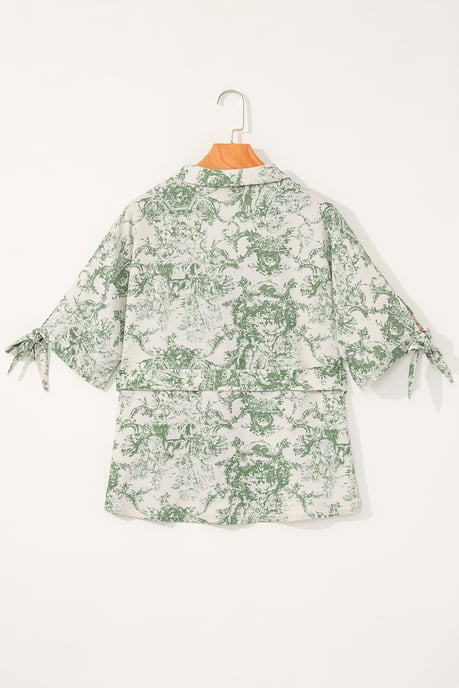 Camisa de boton con estampado Toile - Image 5