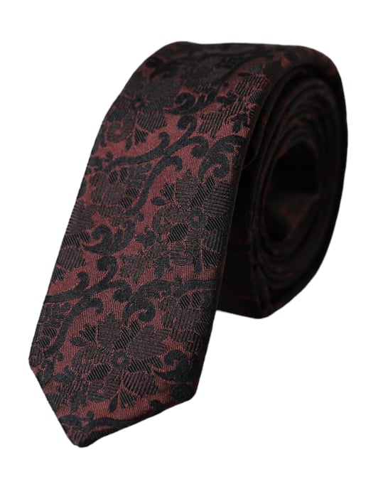 Corbata de seda floral - Image 2