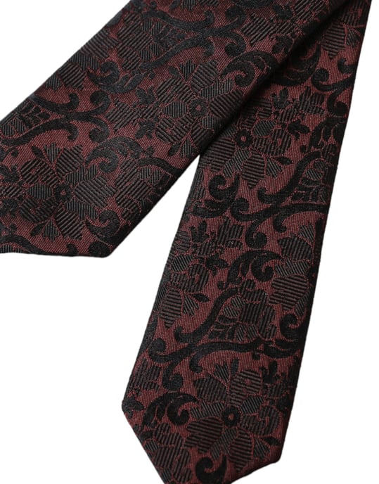 Corbata de seda floral - Image 6
