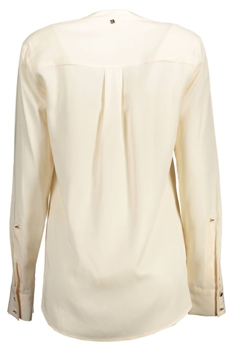 Blusa de Seda Ajuste Relaxado Cuello en V - Image 2