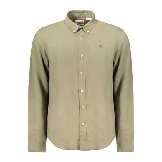 Camisa de lino de manga larga con ajuste relajado - Image 1