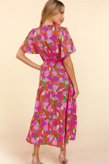 Vestido Midi con Estampado Floral de Corte Suelto - Image 6