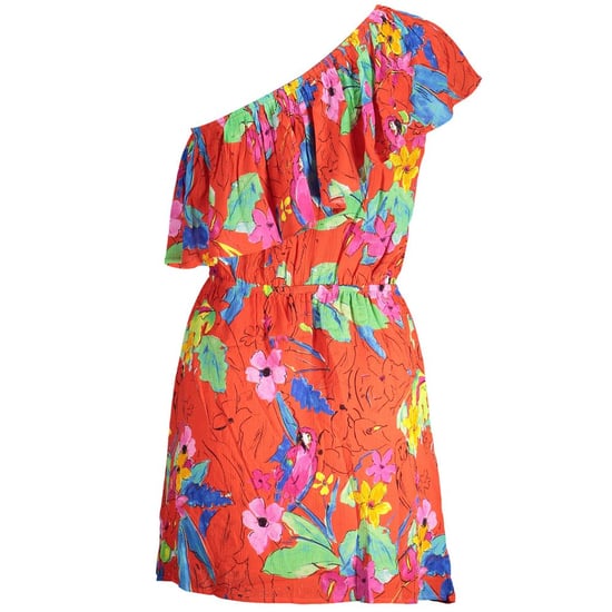 Vestido de Corte Relaxed con Estampado de Papagayo Floral - Image 2