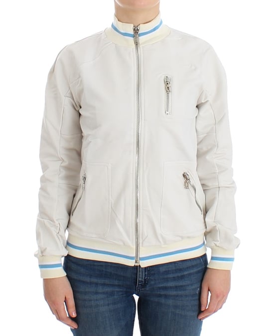 Chaqueta de punto con cremallera tipo bomber casual - Image 1
