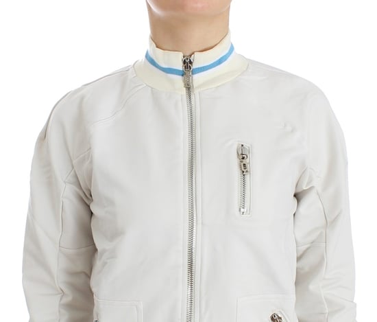 Chaqueta de punto con cremallera tipo bomber casual - Image 4