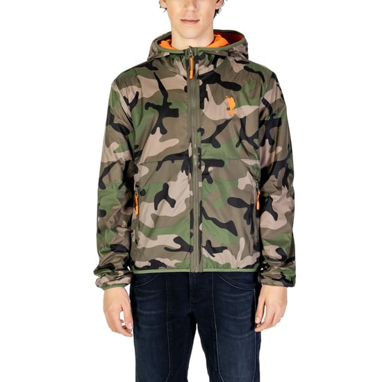 Chaqueta con capucha de estampado camuflaje - Image 1