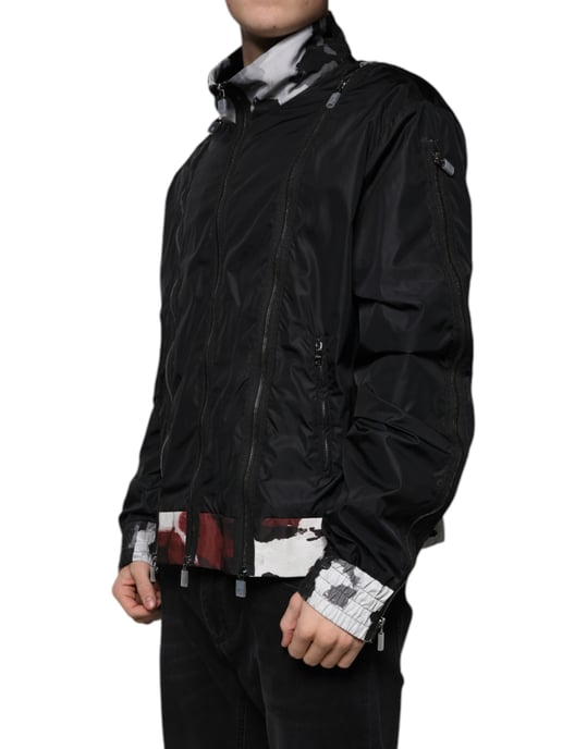 Chaqueta Bomber Multizip Estampado Abstracto - Image 3