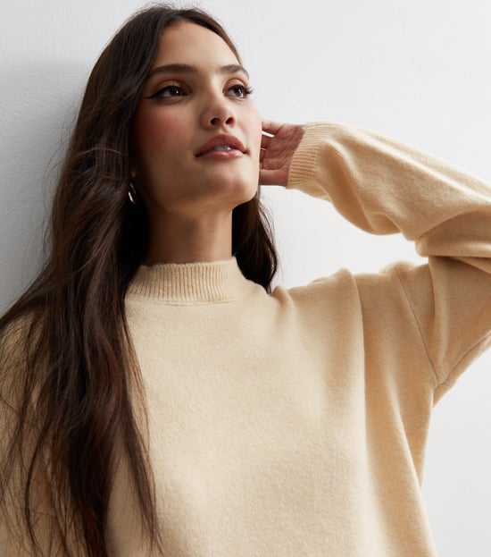 Jersey de punto fino color crema - Image 2