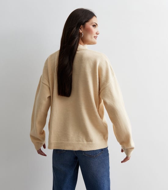 Jersey de punto fino color crema - Image 4