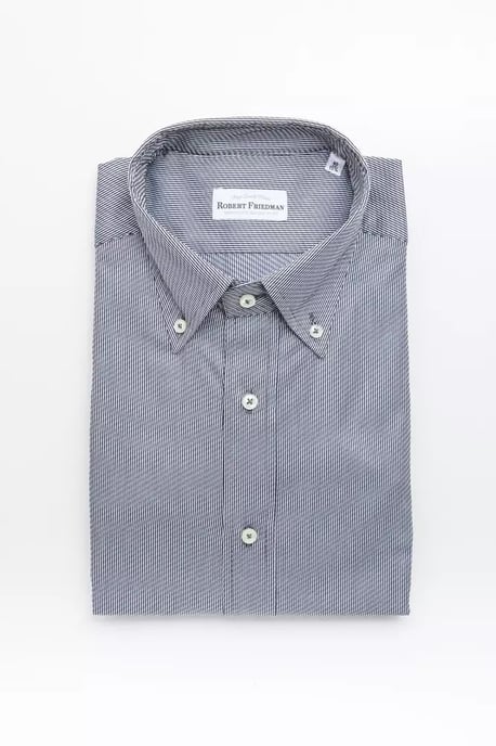 Camisa de Rayas de Corte Clásico - Image 1