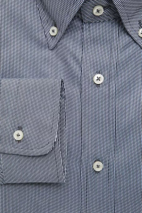Camisa de Rayas de Corte Clásico - Image 4