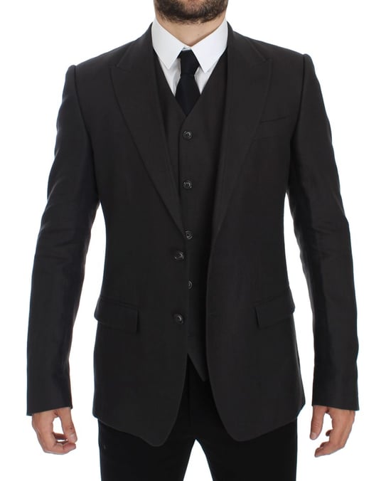 Traje de tres piezas de ajuste clásico - Image 5