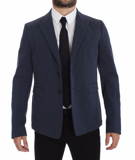 Blazer de Color Sólido Ajustado - Image 3