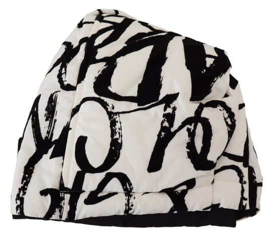 Gorro Abstracto Estampado Blanco y Negro - Image 5
