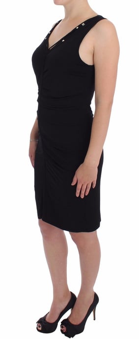Vestido de Jerséis Fruncido Sin Mangas Roccobarocco - Image 2