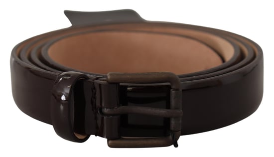 Cinturón de charol marrón - Image 1