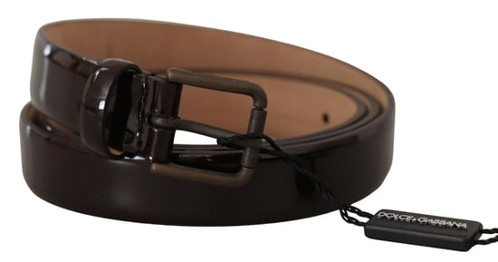 Cinturón de charol marrón - Image 2
