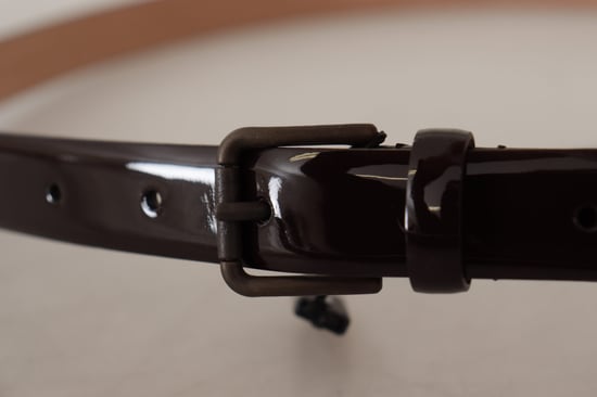Cinturón de charol marrón - Image 4