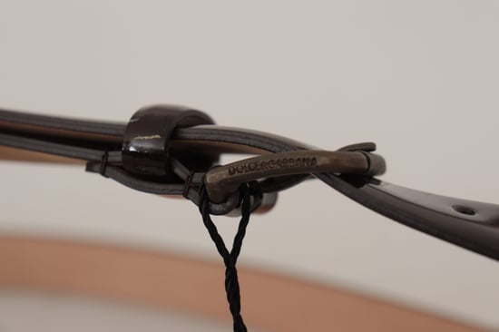 Cinturón de charol marrón - Image 5